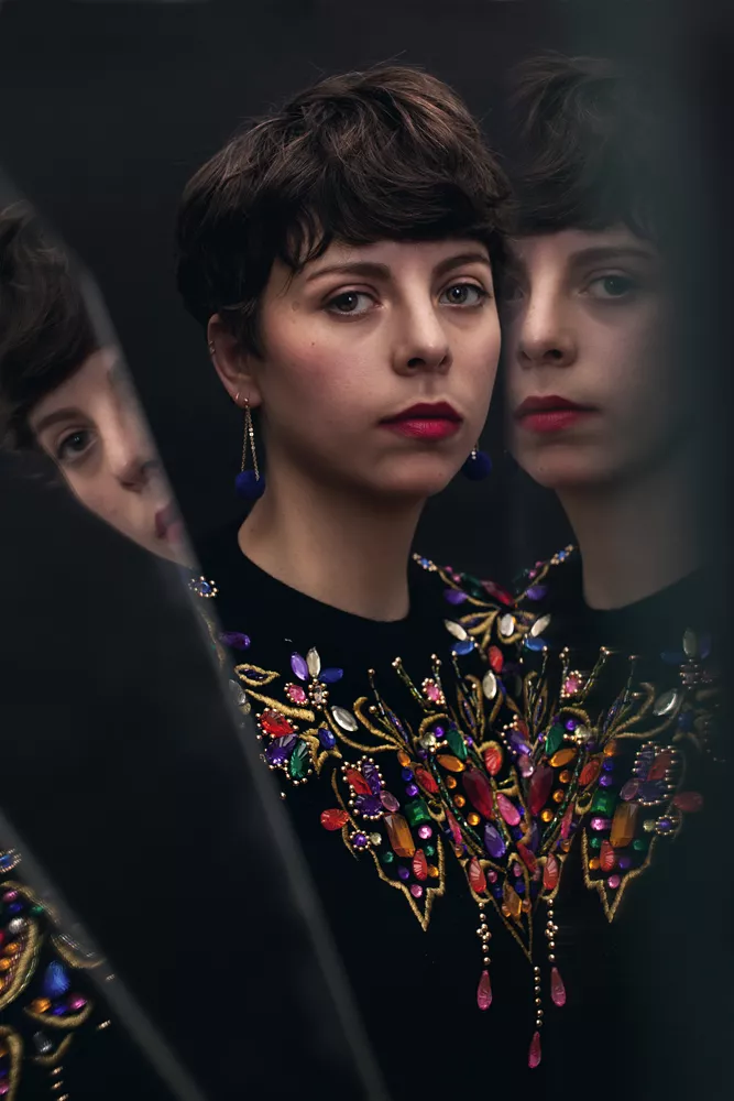 Portrait of visual artist Alejandra Hernández